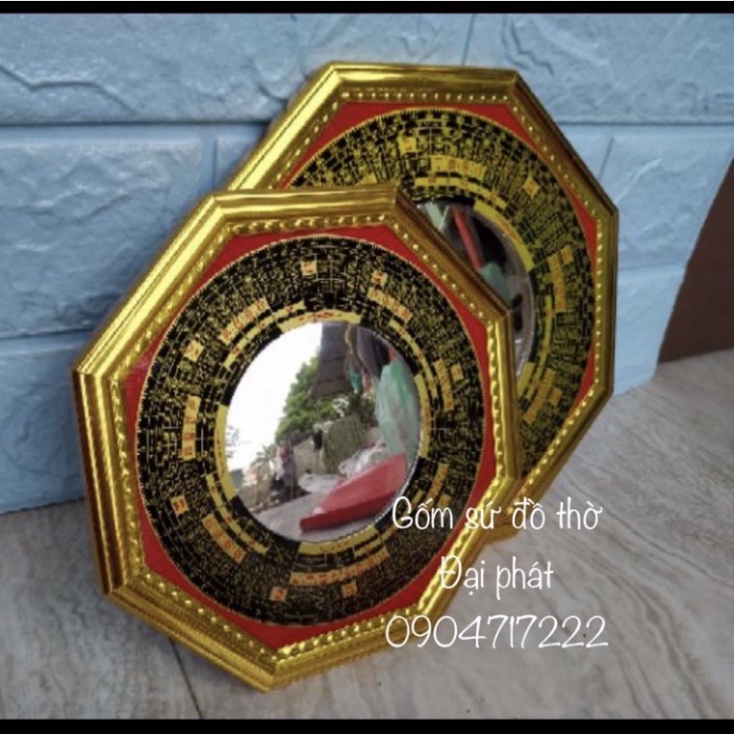 Gương Bát Quái, Gương là kinh cầu lồi kích thước 17cm