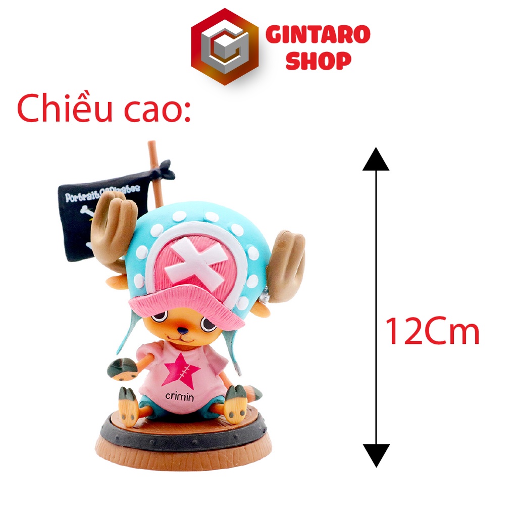 Mô hình One Piece Chopper kẹo ngọt phiên bản chibi kute cực dễ thương, Mô hình nhân vật Chopper cao 12cm