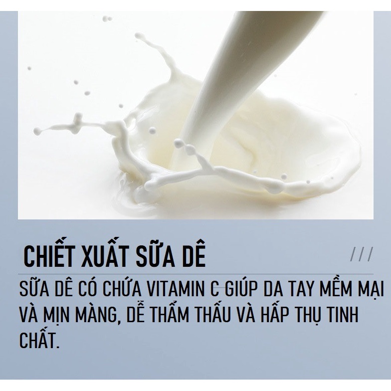 Mặt Nạ Dưỡng Da Tay Chiết Xuất Hoa Hồng, Sữa Dê Hand Mask Dưỡng Ẩm, Làm Trắng và Mịn Màng Da Tay