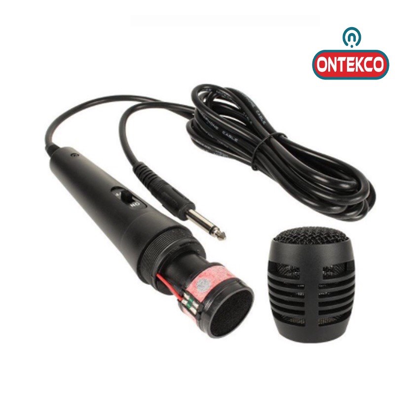 Micro karaoke có dây tương thích mọi loại loa kết nối jack 6.5mm và 3.5mm