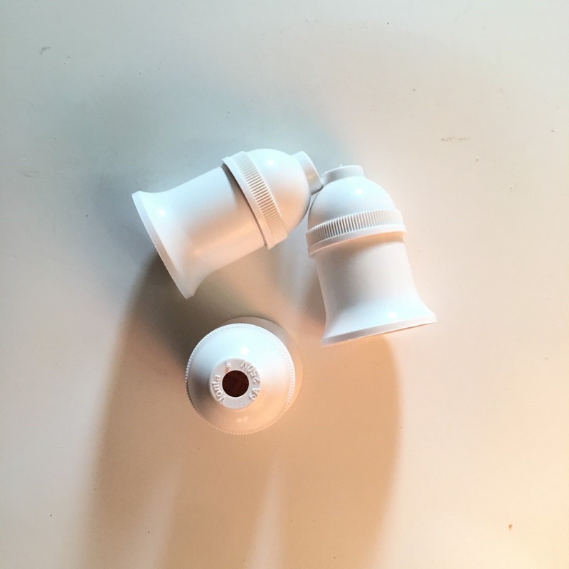 ĐUÔI BÓNG ĐÈN XOÁY TREO TRẮNG/ĐEN CHÍNH HÃNG - ĐUI XOÁY E27