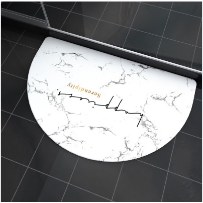 Thảm đá lau chân nhà tắm siêu thấm hút kích thước 39x60x0.9cm Sỏi Trắng Mát Xa Chân