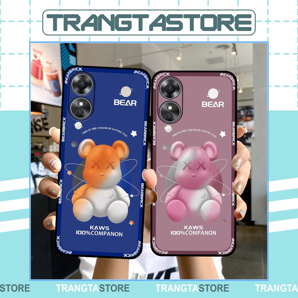 Ốp Oppo A17 / A17k in hình be@rbick, couple cặp đôi dễ thương