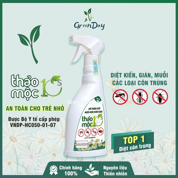 Chai Xịt Diệt Muỗi Gián Kiến 100% Chiết xuất thiên nhiên