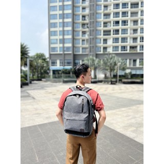 Balo Laptop USB cao cấp BL129 (Xám)