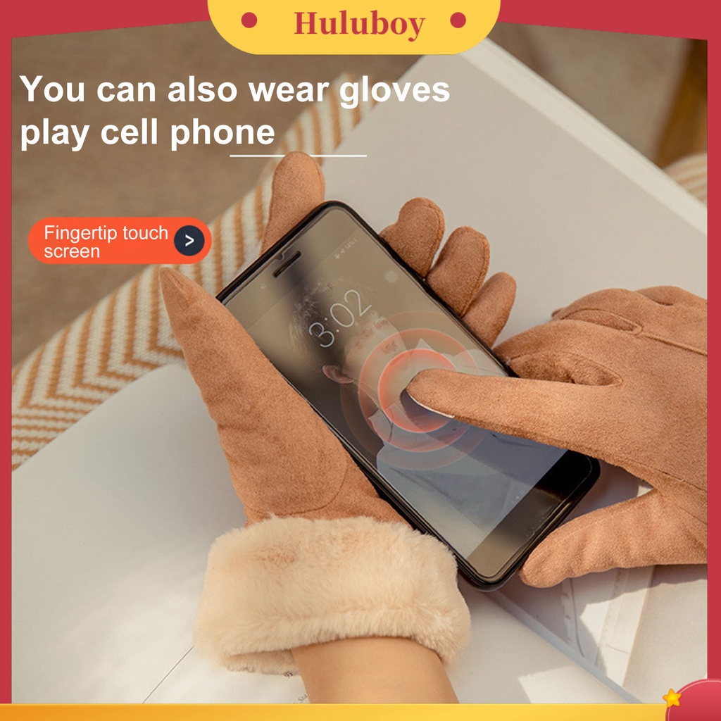 1 Đôi Găng Tay Lái Xe Máy Giữ Ấm Mùa Đông Cho Nữ