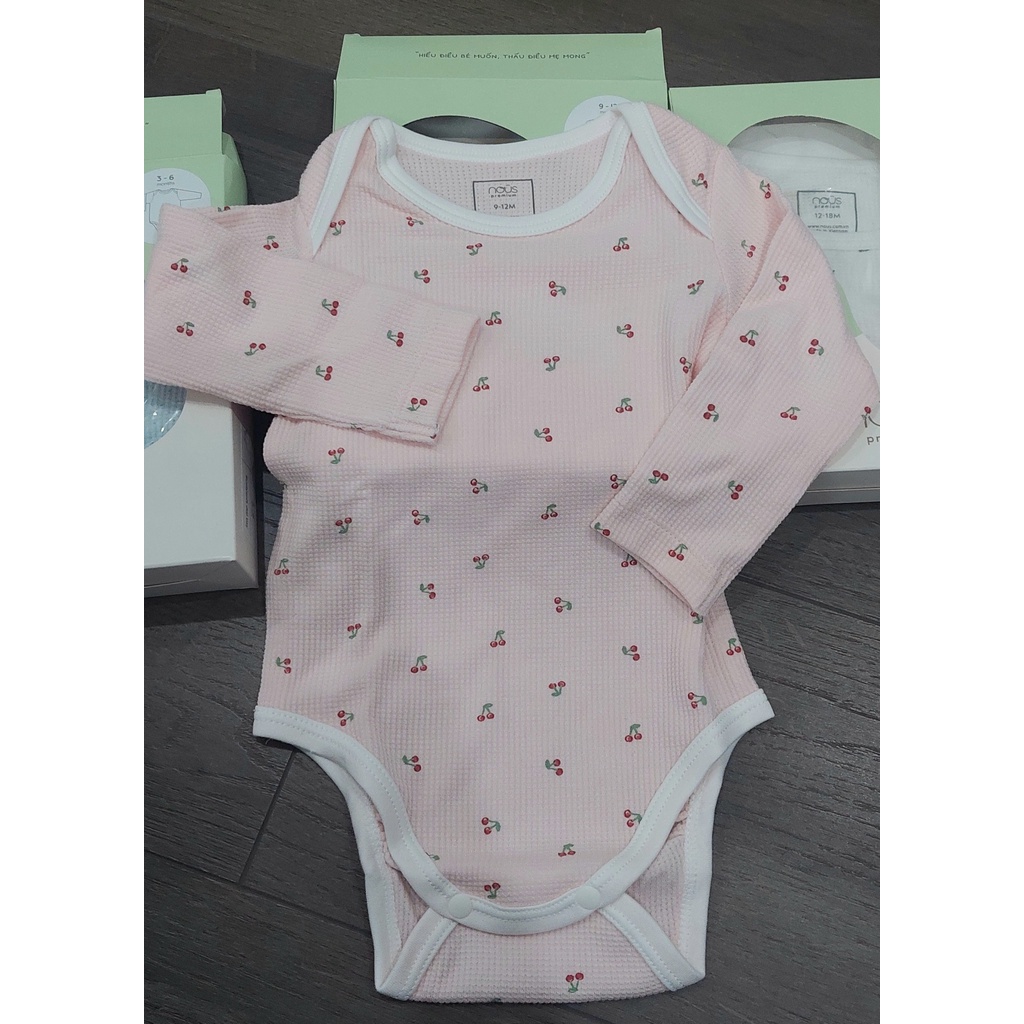 Body Chip Dài Tay Thu Đông Bé Trai, Bé Gái, Body Chip NOUS PREMIUM Cao Cấp 3M-12M