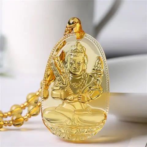 (Tặng kèm dây dù) Mặt dây Hư Không Tạng Bồ Tát size bé bản mệnh người tuổi Sửu, Dần