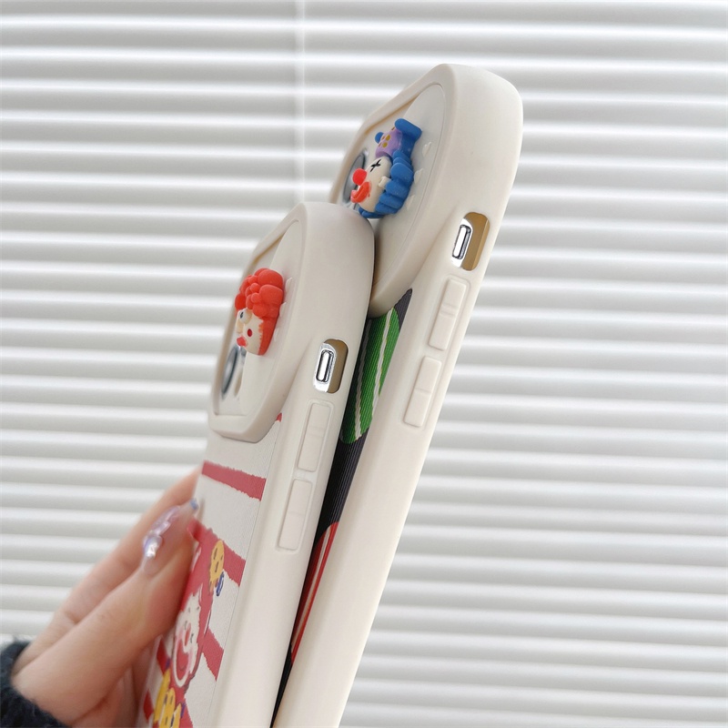 Ốp Điện Thoại Họa Tiết Chú Hề Nhiều Màu Độc Đáo Chống Sốc Cho iPhone 14 / 13 / 12 / 11 / X / 8 / 7P