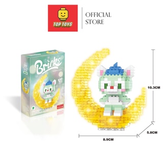 Mô hình lắp ráp lego mini top toys phát sáng hoạt hình đáng yêu cho bé - ảnh sản phẩm 6
