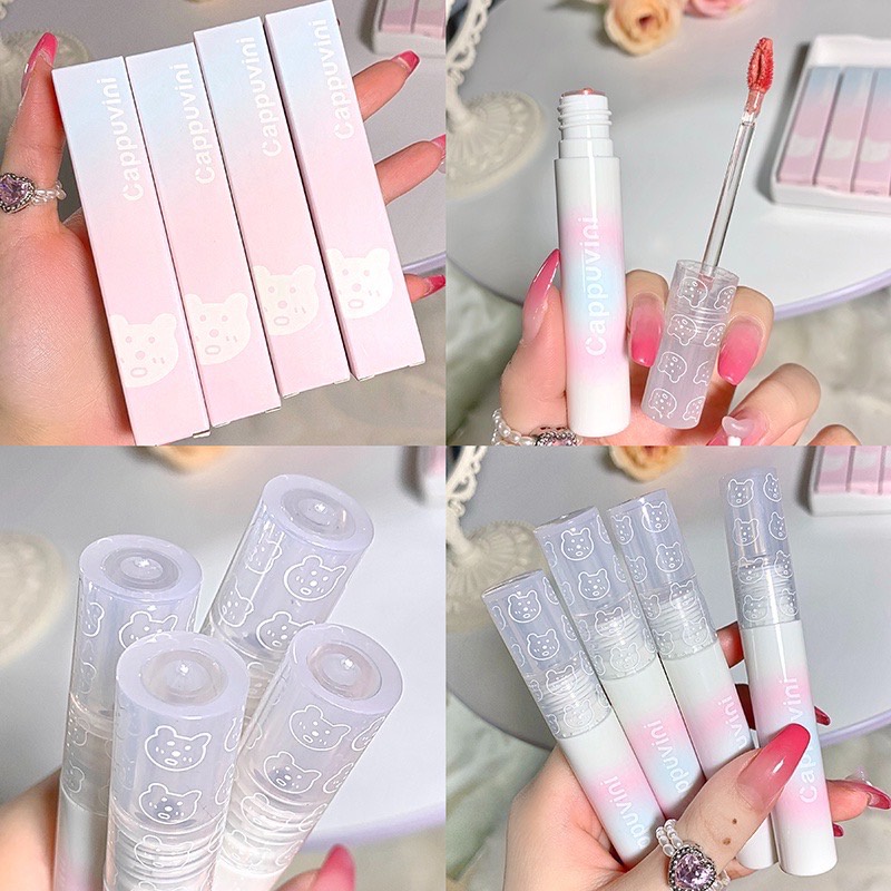 ✨✨Son Kem Hiệu Ứng Gương Ánh Ngọc Trai Màu Trà Sữa Thương Hiệu Cappuvin