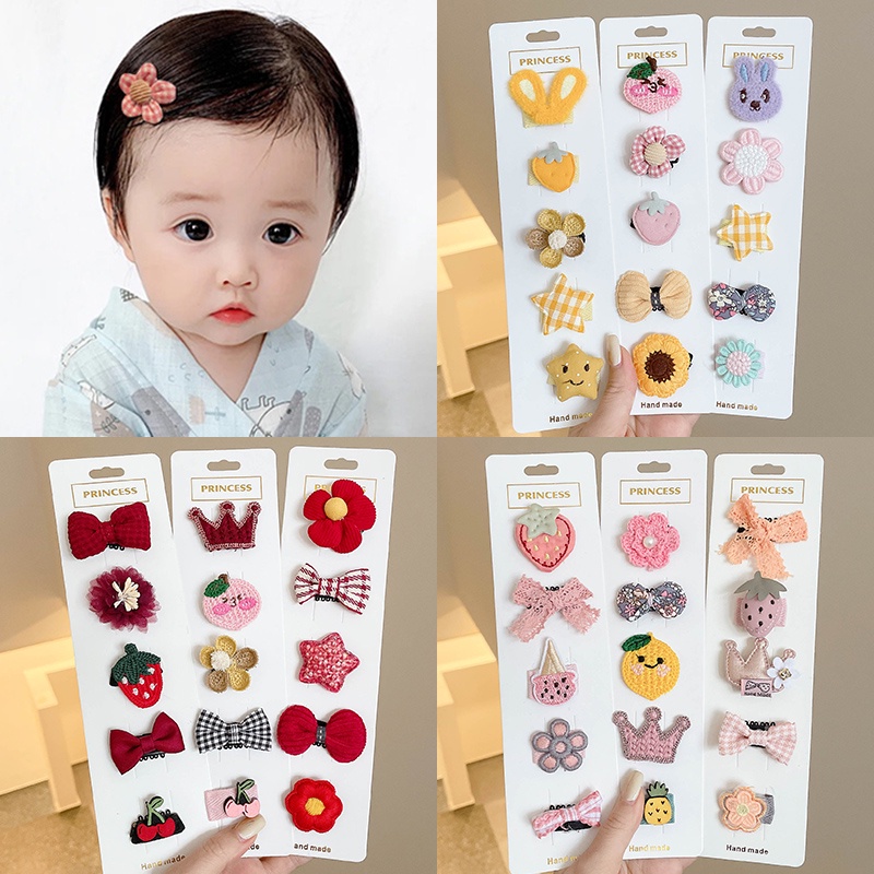 Set 5 Kẹp Tóc Dễ Thương Cho Bé Gái