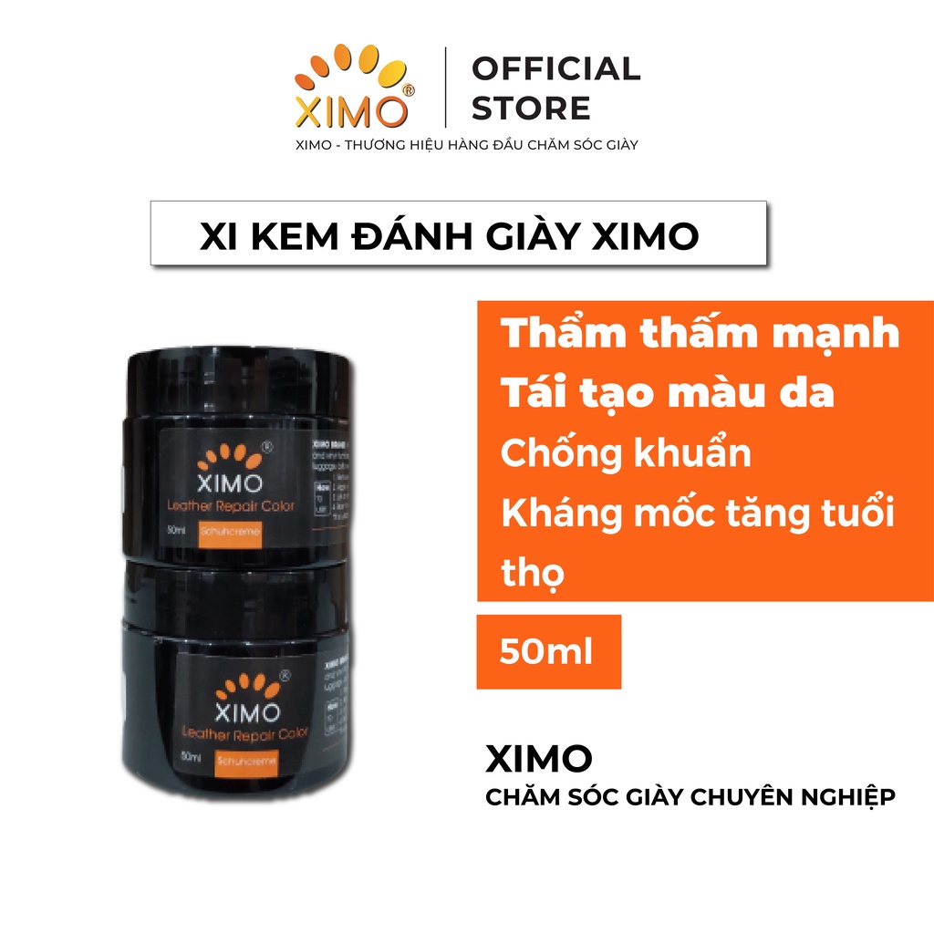 Kem Bả Ma Tít Heavy Filler XIMO 50ml Chuyên Vá, Sửa Chữa Vết Rạn Nứt, Bong Tróc Trên Da Giày, Ghế, Túi, Ví XI09