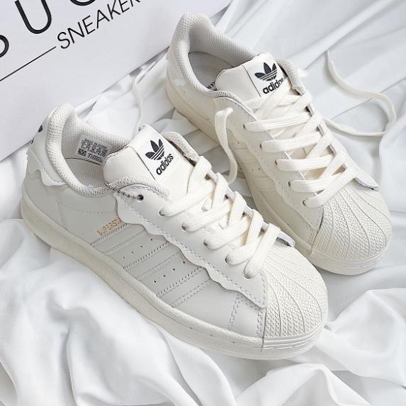 Giày thể thao nữ mẫu mới 2022 Adidas Superstar hồng, adidas sò xanh, das sò trắng 3 sọc dành cho nữ full box bill | BigBuy360 - bigbuy360.vn