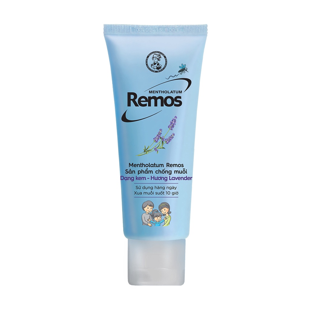 Kem Remos hỗ trợ xua muỗi hương Lavender Mentholatum (70g)