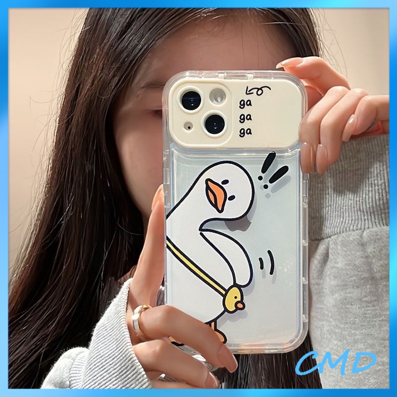 Ốp Lưng iPhone Camera Hoa Thỏ Hoa  Giá đỡ nắp lật Gương trang điểm Vịt con Cho Iphone 6 / 6S / 6splus / se / 7 / 7plus / 8 / 8plus / X / xs / xsmax / 11 / 12 / 13 / 14 / Plus / Pro / Pro Max-8001
