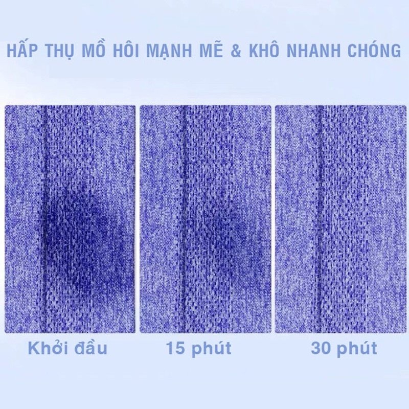 Băng đô thể thao thấm hút mồ hôi nam nữ, vải dệt kim không xù lông Yasu 2103