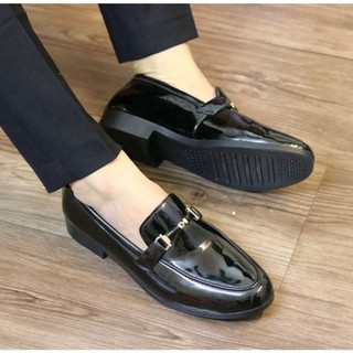 Giày lười nam da bóng hàn quốc
