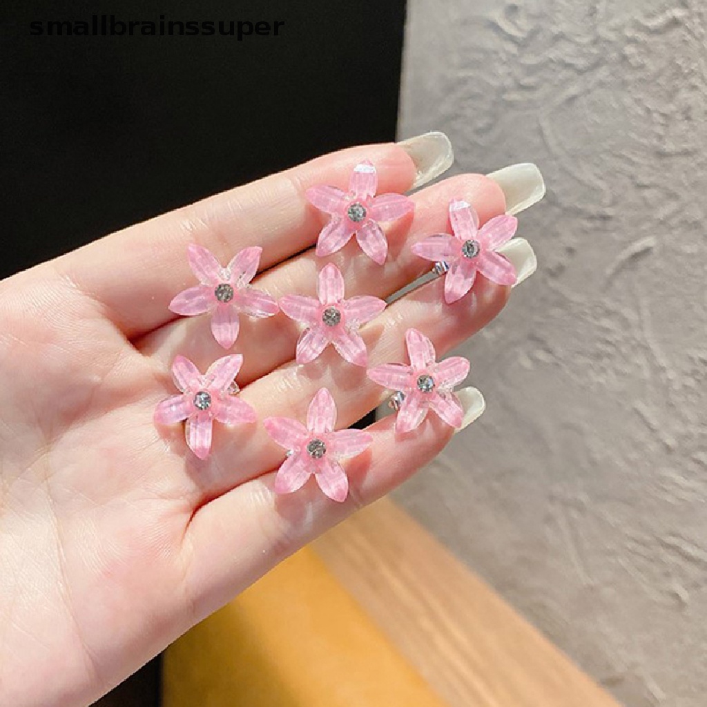 Set 10 Kẹp Tóc Nhỏ Đính Hoa Dễ Thương Cho Bé Gái