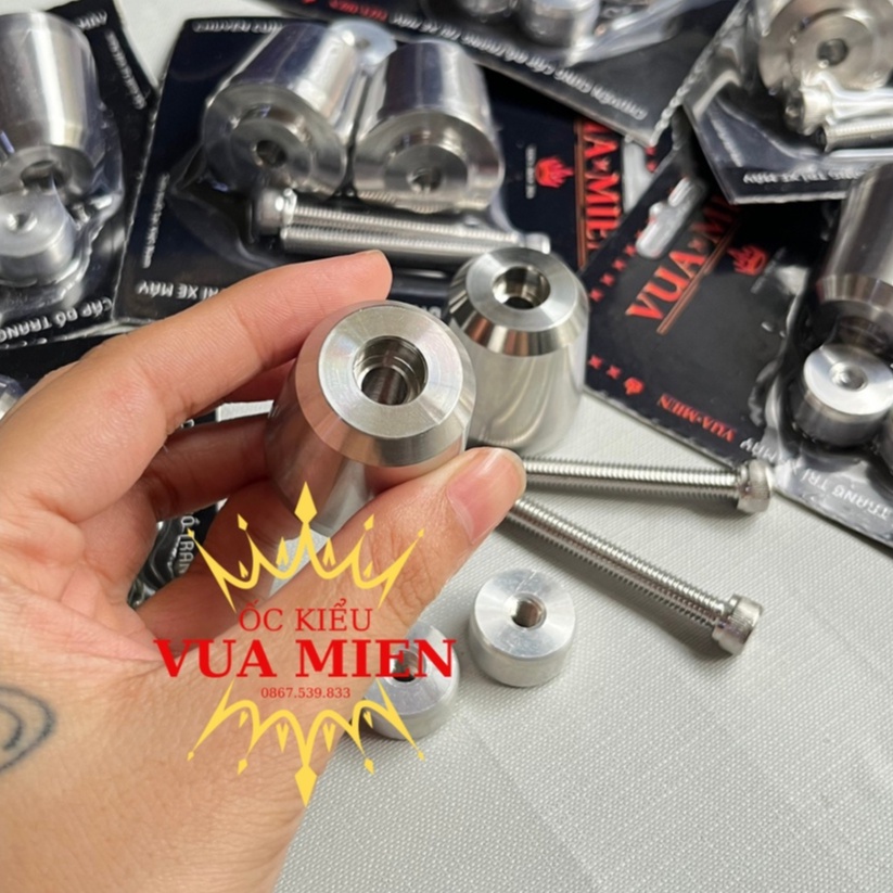 Gù tay lái mẫu SH350i inox 304 sáng bóng đằm tay lái