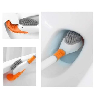 Cọ bồn cầu silicon có nắp đậy hình con vịt đầu cọ mềm làm sạch men và không xước men bồn cầu