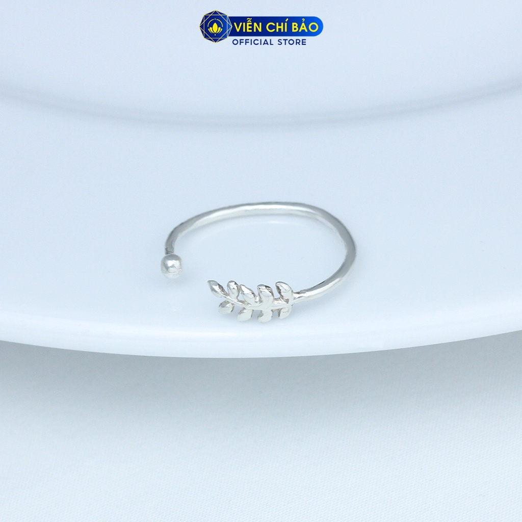 Nhẫn bạc họa tiết Lá cây chất liệu bạc 925 thời trang phụ kiện trang sức nữ Viễn Chí Bảo N400336