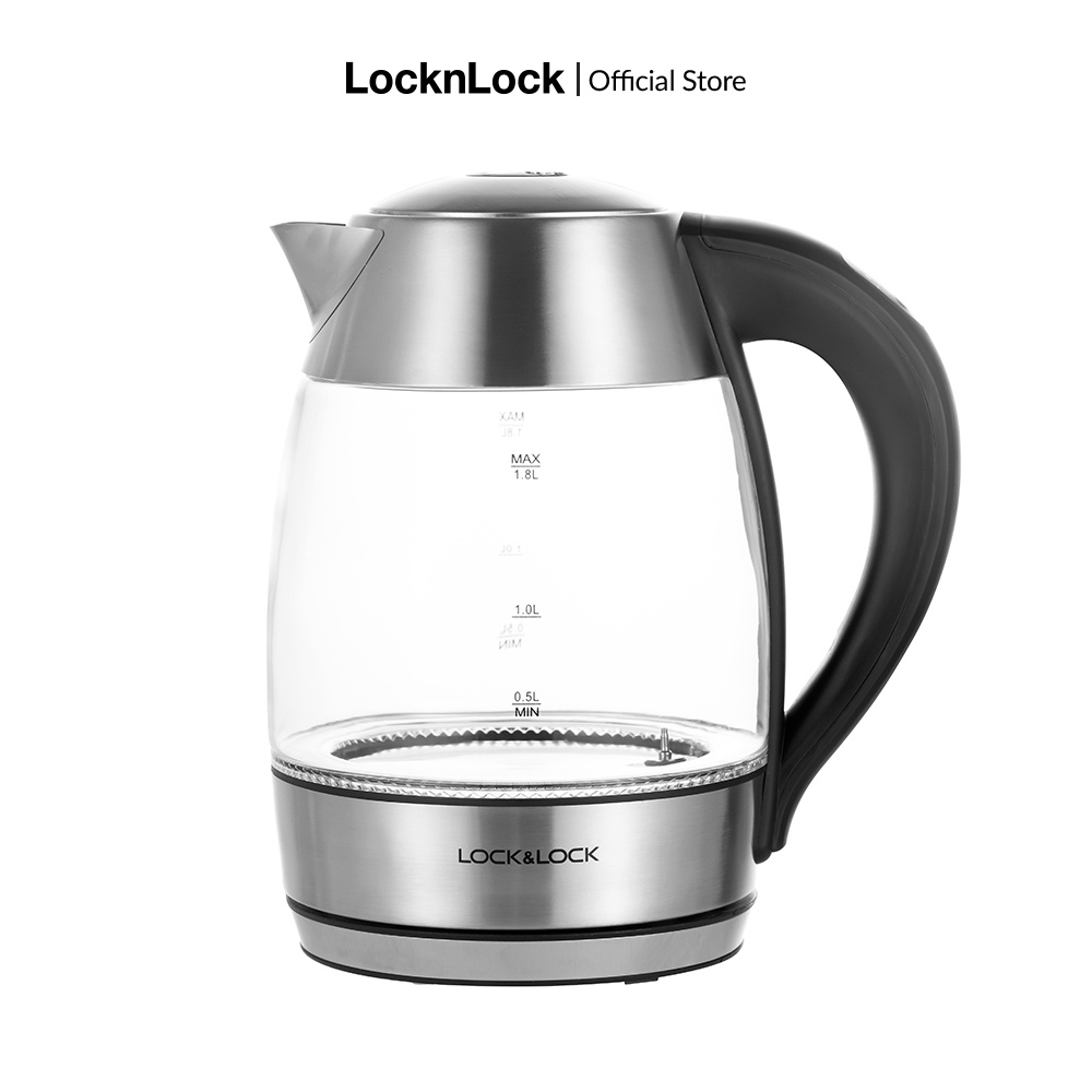 Ấm đun nước dùng điện bằng thủy tinh, thương hiệu Lock&Lock EJK341 1.8L | BigBuy360 - bigbuy360.vn