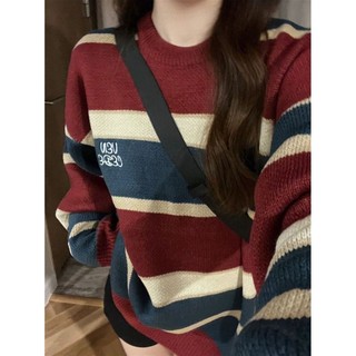 ÁO SWEATER LEN SỌC OVERSIZE THỜI TRANG
