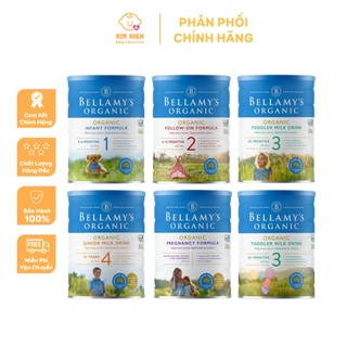 Sữa bột Bellamy's Organic 900g đủ 4 số