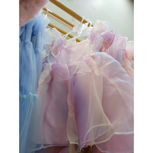 Váy tơ 7 màu bồng bềnh cho bé gái tại Angiakids