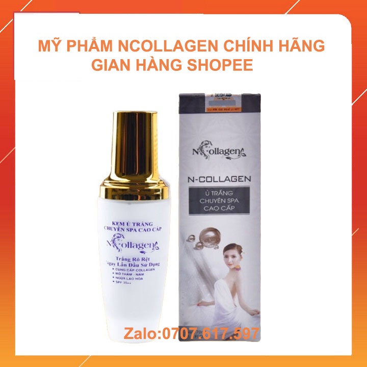 Ủ trắng da mặt chuyên spa cao cấp Ncollagen 70 ml