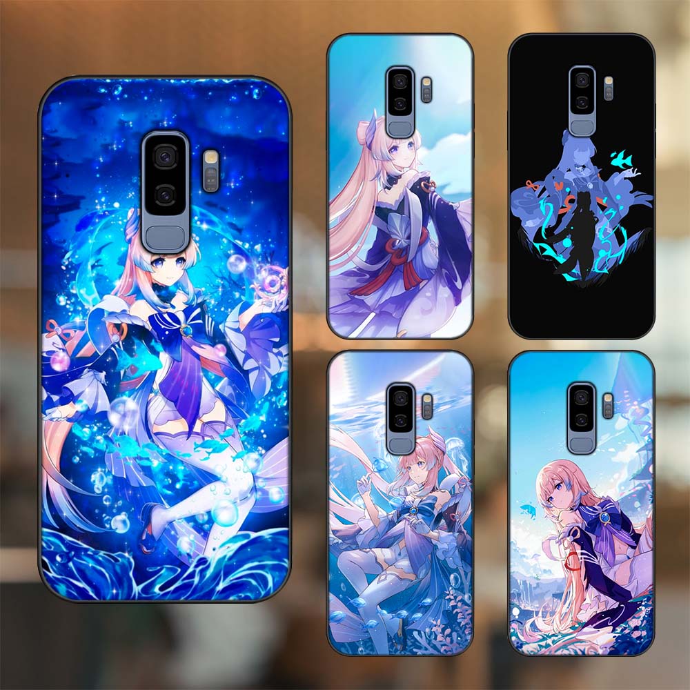 Ốp lưng Samsung S9 Plus viền đen in hình Sangonomiya Kokomi Genshin Impact