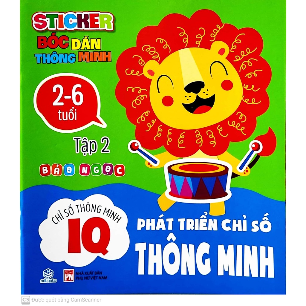 Sách - Stiker bóc dán thông minh- Phát triển chỉ số thông minh- chỉ số IQ