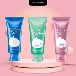 Sữa Rửa Mặt Tạo Bọt Senka Perfect Whip Collagen Đất Sét 120gr Like Tokyo