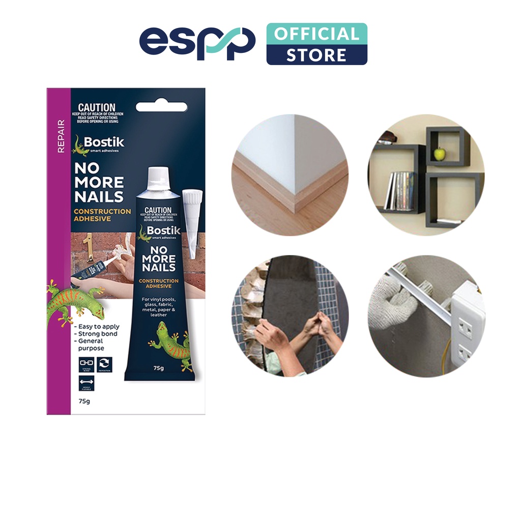 Keo No More Nails 75g dán kiếng, gỗ, kim loại, dán mô hình - BOSTIK