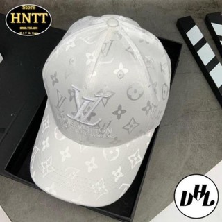 Nón kết gấm lv full trắng thời trang xịn nam nữ
