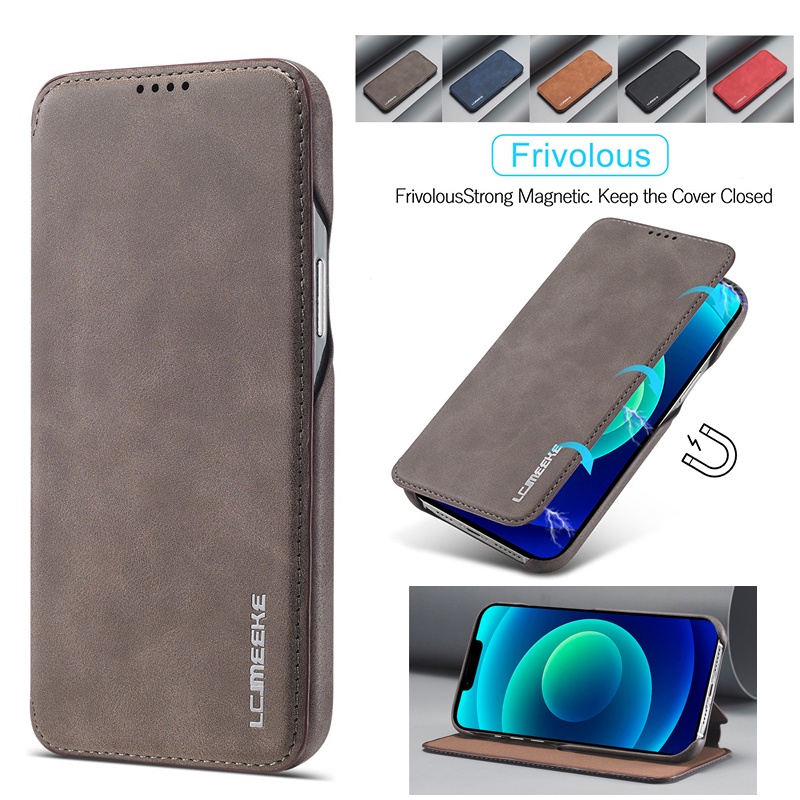 Ốp Điện Thoại Da Gập Nam Châm Chống Sốc Chống Rơi Thời Trang Cho Samsung Note 20 Note10 Note9 Note8 A20 A20E A11 M11