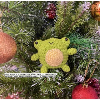 Móc chìa khoá len ếch xanh handmade 🐸🐸🐸 (HÌNH THẬT SHOP TỰ CHỤP) [HÀNG CÓ SẴN]
