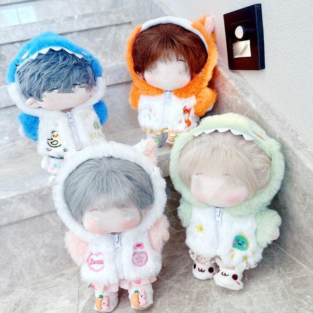 CHOOKEY Thú Nhồi Bông Hình Cá Mập / Khủng Long 20cm Cho Búp Bê