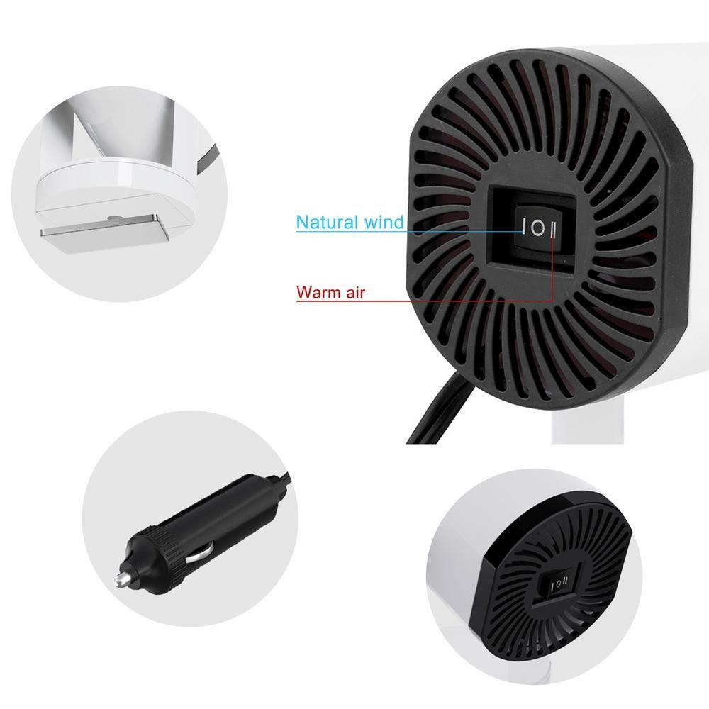 Quạt Tản Nhiệt 2 Trong 1 Chống Sương Mù 360 Độ Cho Xe Hơi