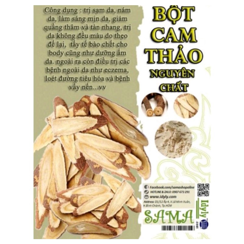 100g Bột Cam Thảo