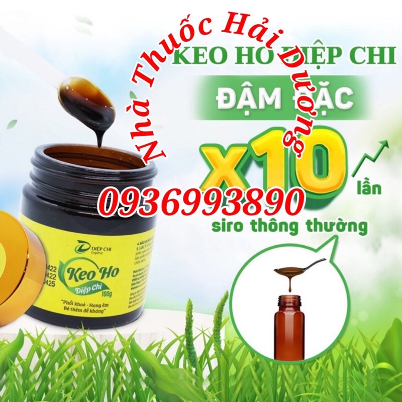 KEO HO DIỆP CHI dạng cao đặc vị ngọt thanh, giúp giảm ho gió, họ khan họ có đờm đặc