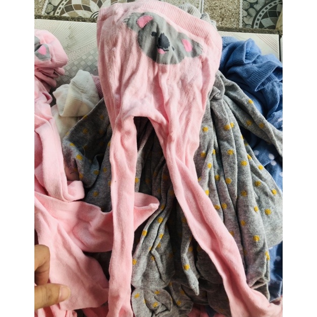 Quần tất bé gái hoạ tiết nơ chấm bi siêu yêu satsunkid