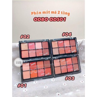 Bảng Phấn Mắt Má Hồng 2 Tầng Odbo Eyeshadow and Blush Thái lan