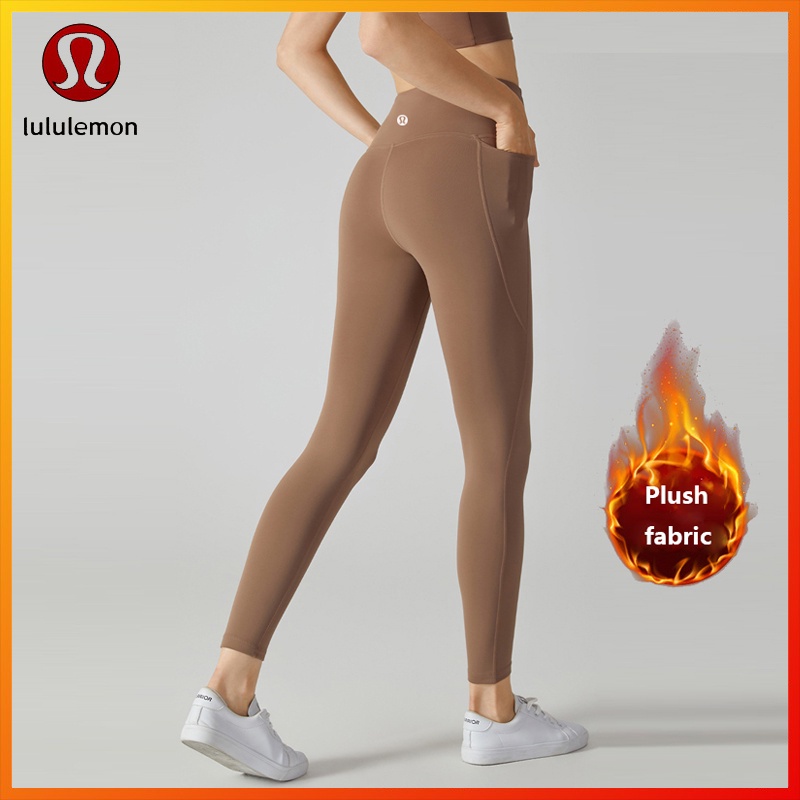 Lululemon Quần Legging Tập Yoga Có Túi Mềm Co Giãn YK182