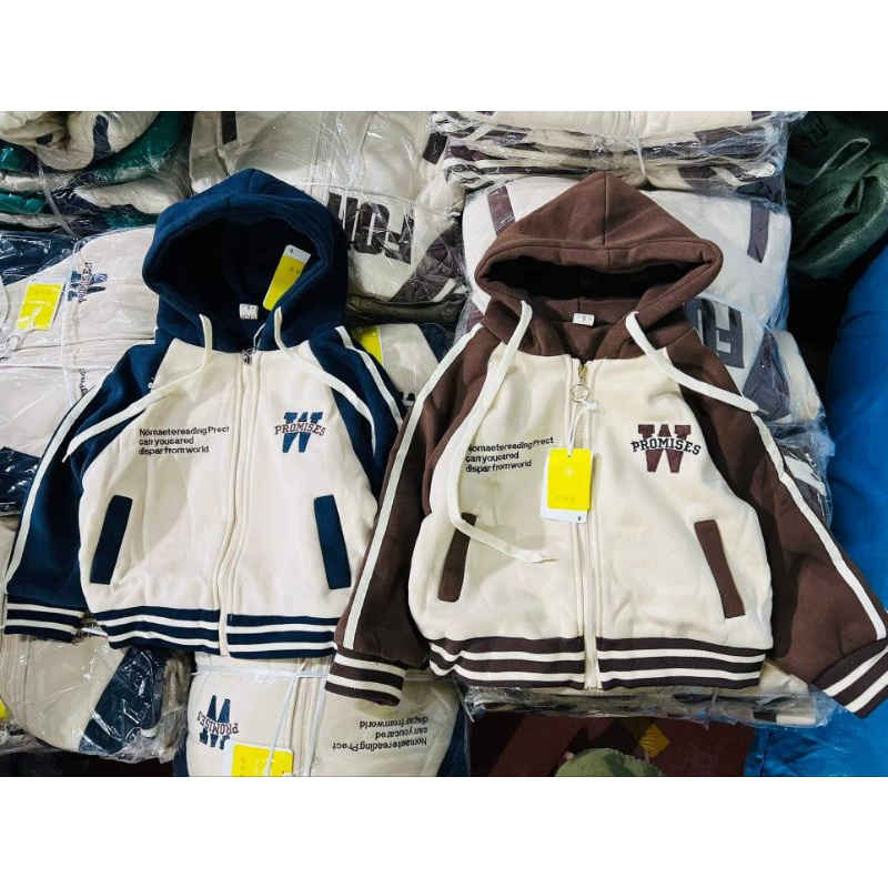 Áo nỉ nón kéo khóa