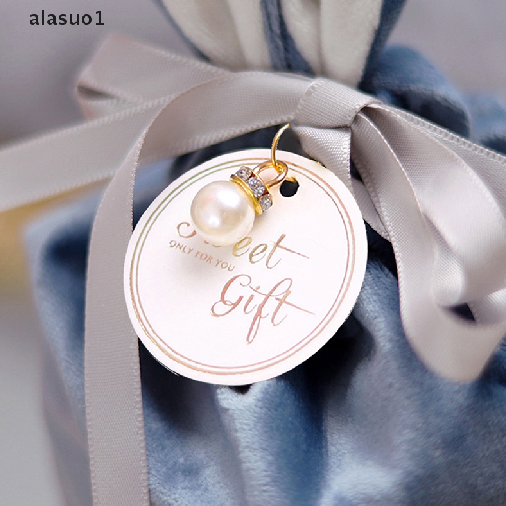 [alasuo1] Túi Nhung Đựng Bánh Kẹo Phục Sinh Hình Tai Thỏ Hoạt Hình