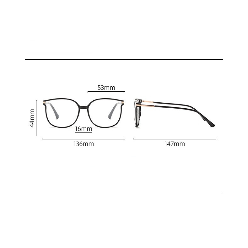 【-0°~-500°Mắt Kính Chống Tia Cận Thị Thoải Mái Dành Cho Nam Và Nữ