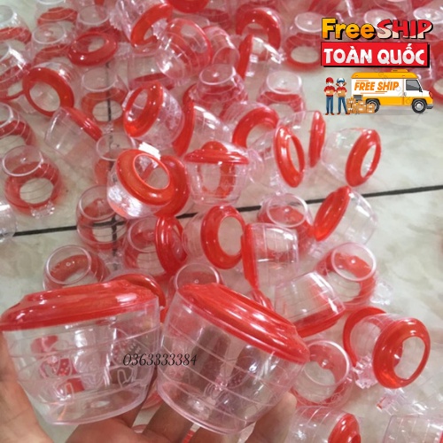 Cóng chim chào mào cóng chim khuyên cóng nhựa Cóng họa mi Pkchim phụ kiện chim cảnh