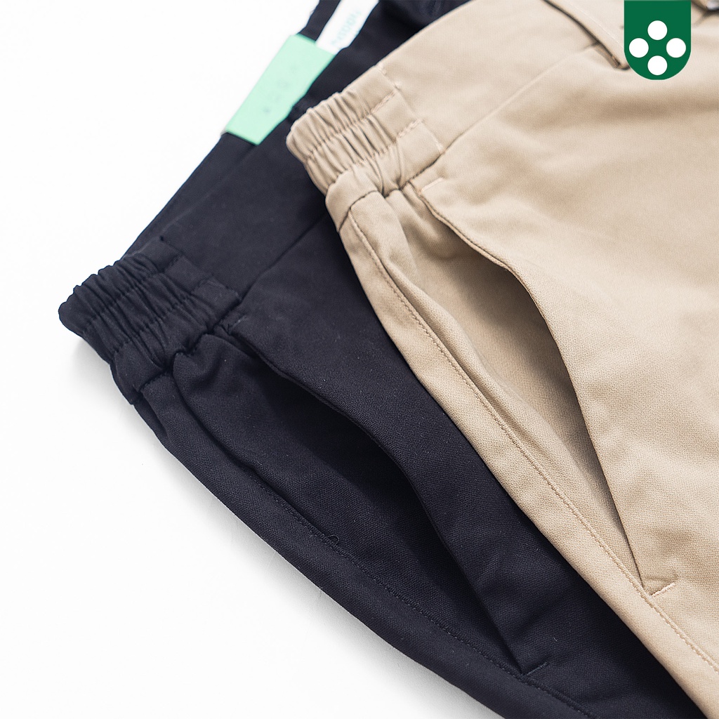 Quần Short Nam Viền Lai - vải kaki, dài ngang gối - Happy Button